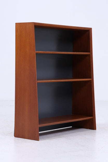 Kleines Vintage Teak Bücherregal | Mid Century Regal | 60er Retro Holz Aufbewahrung