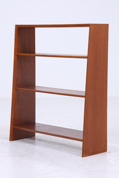 Kleines Vintage Teak Bücherregal | Mid Century Regal | 60er Retro Holz Aufbewahrung