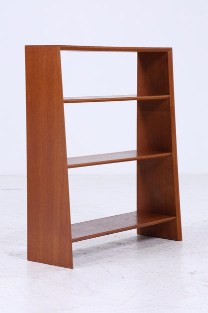 Kleines Vintage Teak Bücherregal | Mid Century Regal | 60er Retro Holz Aufbewahrung