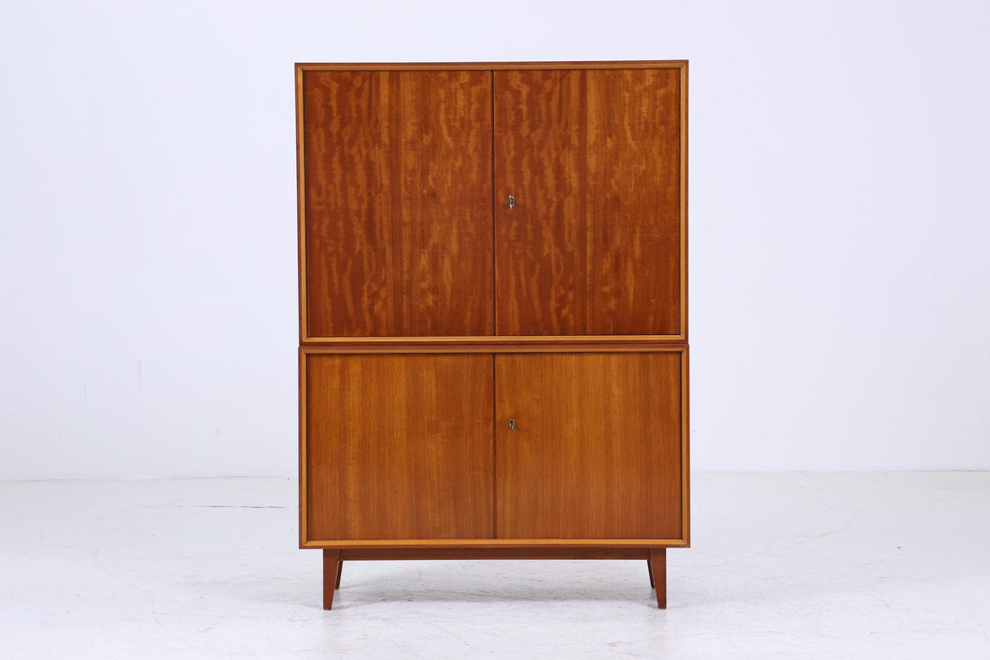 Vintage Wäscheschrank aus den 60er Jahren | Mid Century Kleiderschrank Vorratsschrank Vintage Fächerschrank Retro 70er