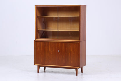 Vintage Vitrine 60er Jahre | Mid Century Schrank Retro Holz Aufbewahrung