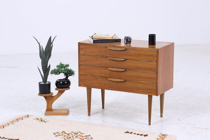Vintage Teak Kommode | Mid Century Schubladen Schrank Holz Aufbewahrung 60er Jahre