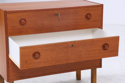 Wunderschöne Vintage Teak Kommode | Mid Century Schubladen Schrank Holz Aufbewahrung 60er Jahre