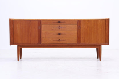 Vintage Teak Sideboard von Harry Ostergaard Lyby Mobler 60er Jahre | Mid Century Anrichte mit Schubladen &amp; Lamellentüren Holz