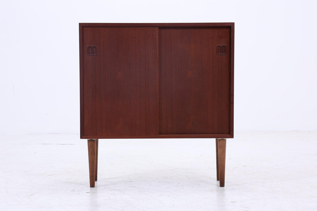 Wundervolle Teak Mid Century Kommode von Poul Cadovius | Vintage Schiebetüren Schrank Holz Aufbewahrung 60er Jahre