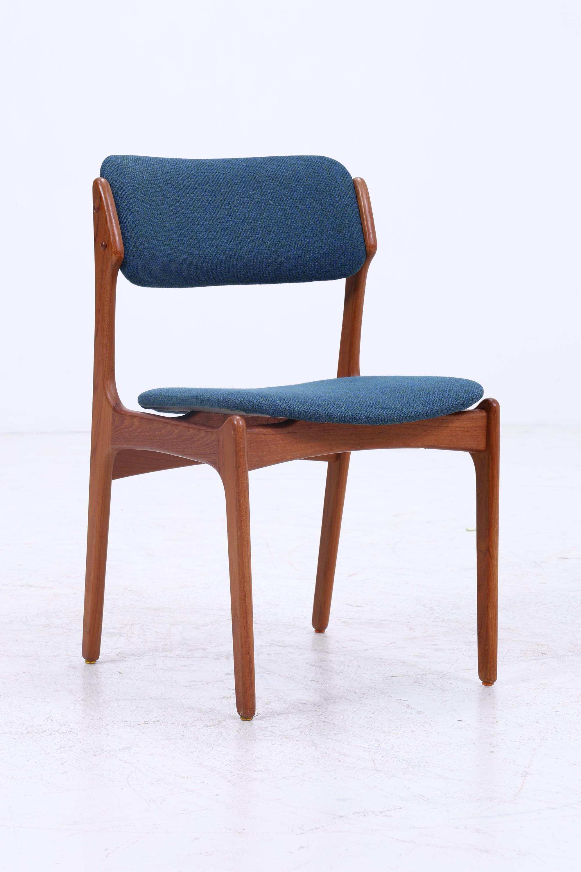 1v2 Vintage Teak Stühle von Erik Buch für OD Møbler | Mid Century Model 49 Stuhl 60er Jahre | Küchenstuhl