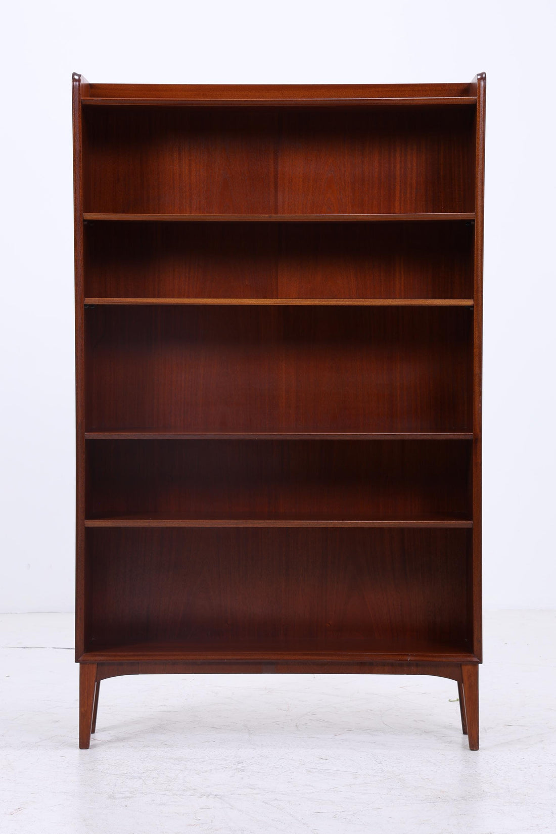 Vintage Mahagoni Bücherregal | Mid Century Regal | 60er Retro Holz Aufbewahrung