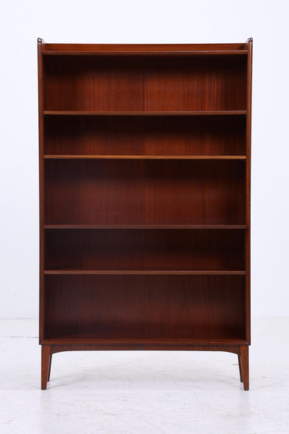 Vintage Mahagoni Bücherregal | Mid Century Regal | 60er Retro Holz Aufbewahrung