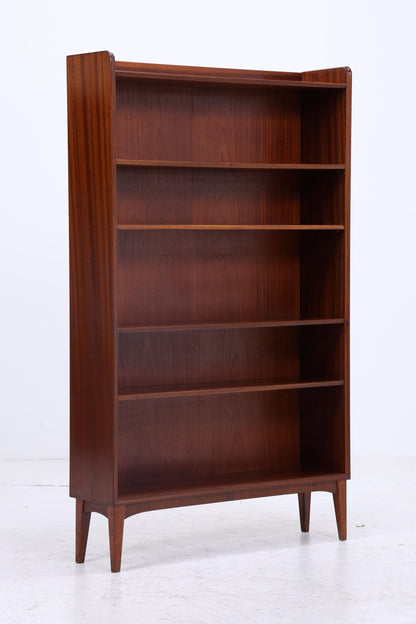 Vintage Mahagoni Bücherregal | Mid Century Regal | 60er Retro Holz Aufbewahrung