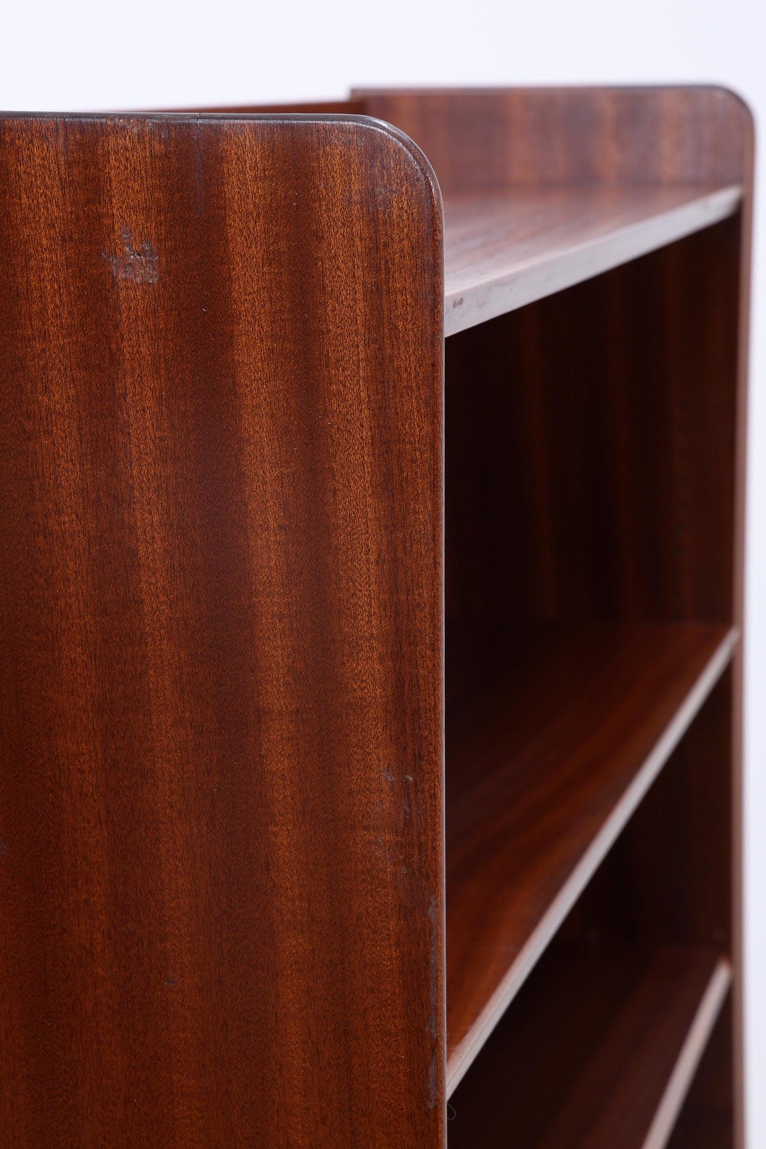 Vintage Mahagoni Bücherregal | Mid Century Regal | 60er Retro Holz Aufbewahrung