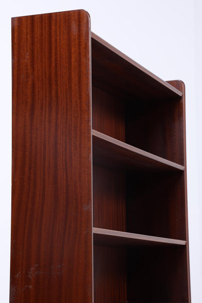 Vintage Mahagoni Bücherregal | Mid Century Regal | 60er Retro Holz Aufbewahrung