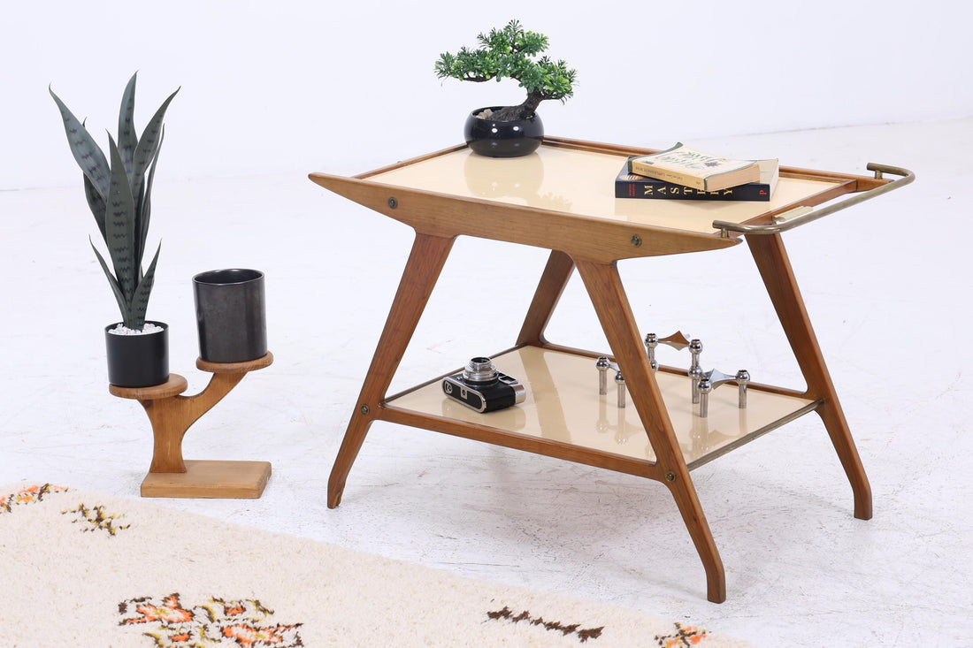 Vintage Beistelltisch  | Mid Century Couchtisch Tisch Telefontisch 60er Jahre Retro Wohnzimmer