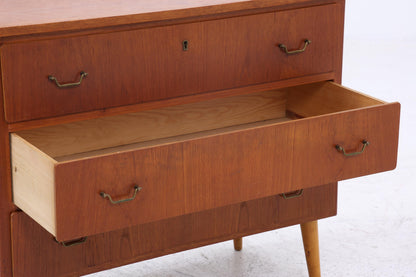 Vintage Teak Kommode  | Mid Century Schubladen Schrank Holz Aufbewahrung 60er Jahre