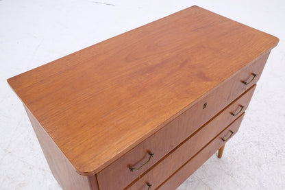 Vintage Teak Kommode  | Mid Century Schubladen Schrank Holz Aufbewahrung 60er Jahre