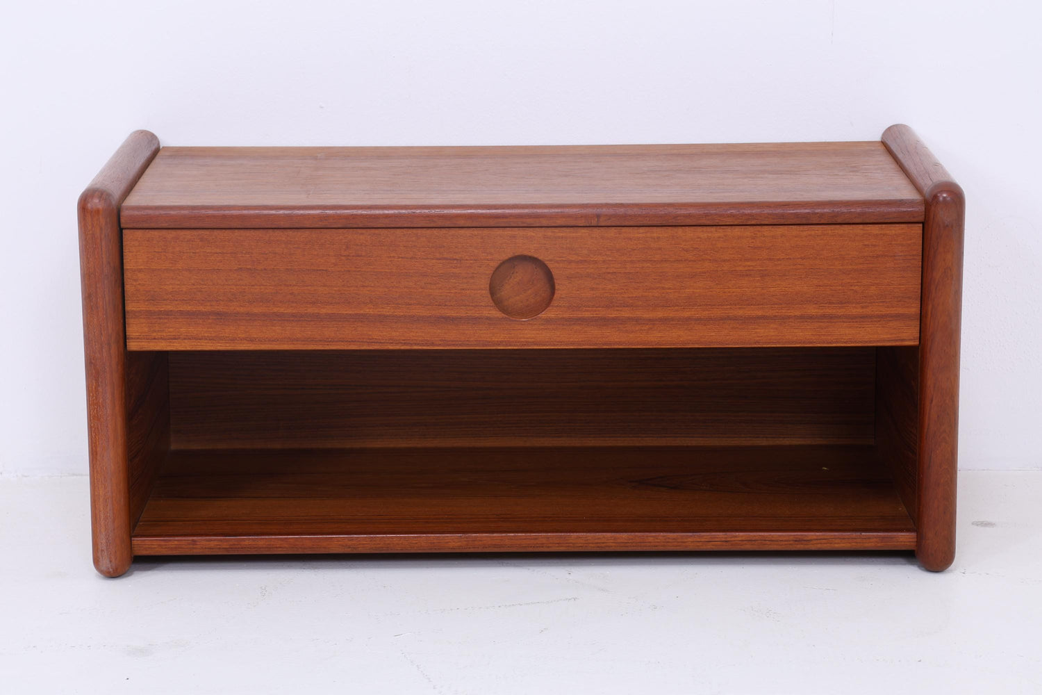Vintage Teak Wandkonsole von Kai Kristiansen für Vildbjerg Møbelfabrik  | Mid Century Schubladen Wandschrank Holz Aufbewahrung 60er Jahre