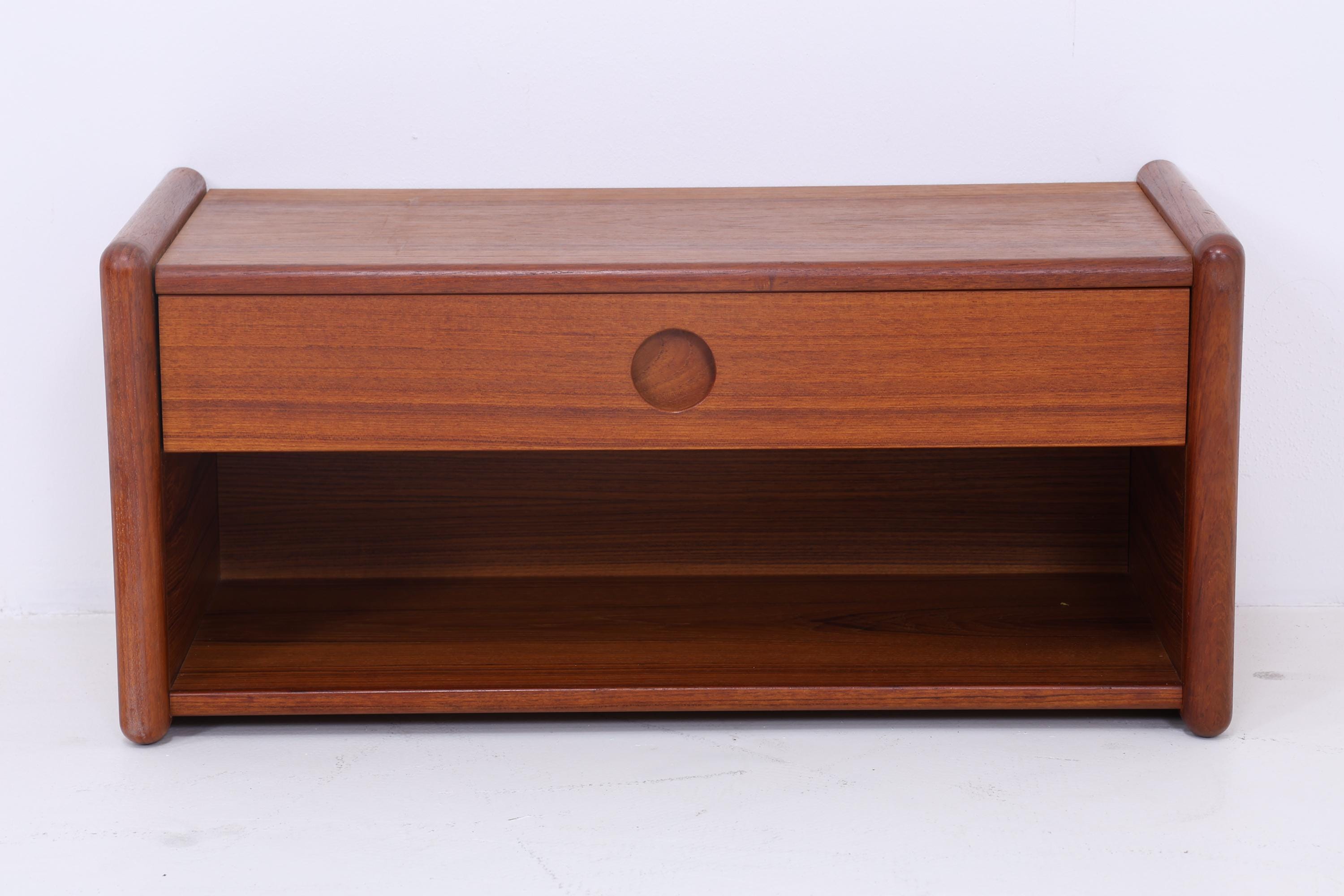 Vintage Teak Wandkonsole von Kai Kristiansen für Vildbjerg Møbelfabrik  | Mid Century Schubladen Wandschrank Holz Aufbewahrung 60er Jahre