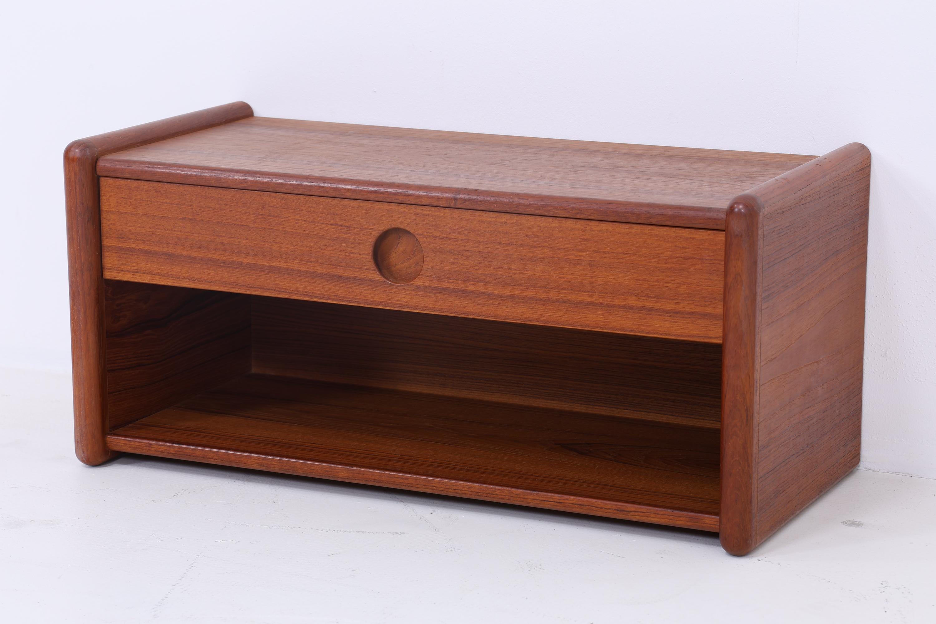Vintage Teak Wandkonsole von Kai Kristiansen für Vildbjerg Møbelfabrik  | Mid Century Schubladen Wandschrank Holz Aufbewahrung 60er Jahre