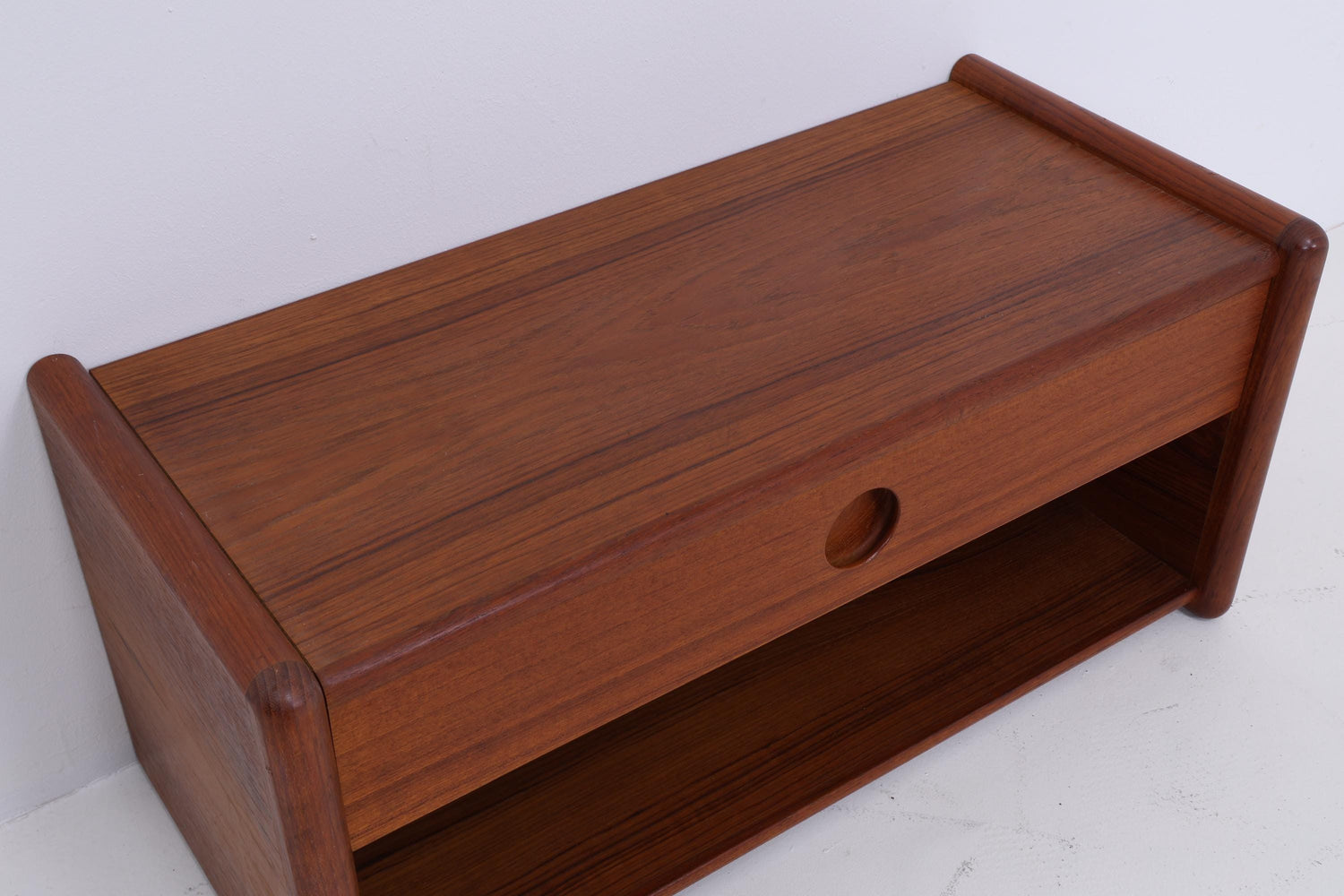 Vintage Teak Wandkonsole von Kai Kristiansen für Vildbjerg Møbelfabrik  | Mid Century Schubladen Wandschrank Holz Aufbewahrung 60er Jahre