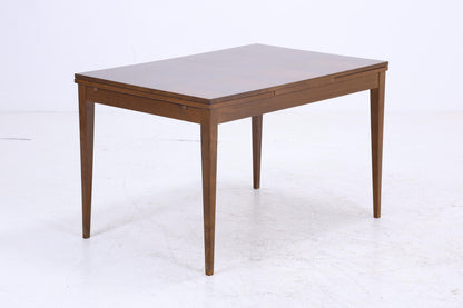 Wunderschöner Nussbaum Mid-Century Esstisch | Vintage Ausziehbarer Küchentisch 1960er Holz