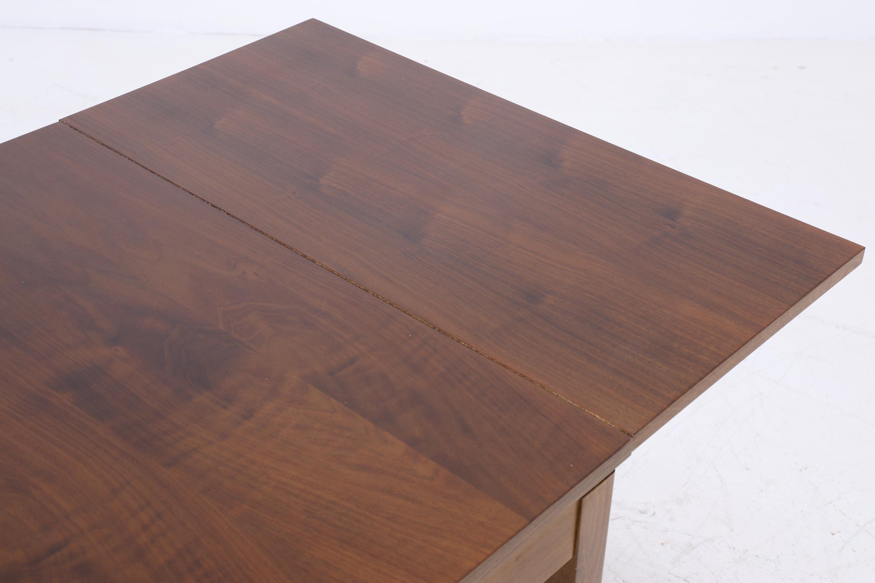Wunderschöner Nussbaum Mid-Century Esstisch | Vintage Ausziehbarer Küchentisch 1960er Holz