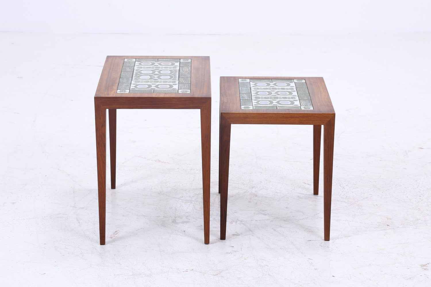 Vintage Satztische von Severin Hansen für Haslev Møbelsnedkeri 60er Jahre | Mid Century Couchtische | 3 Beistelltische 60er Jahre Palisander