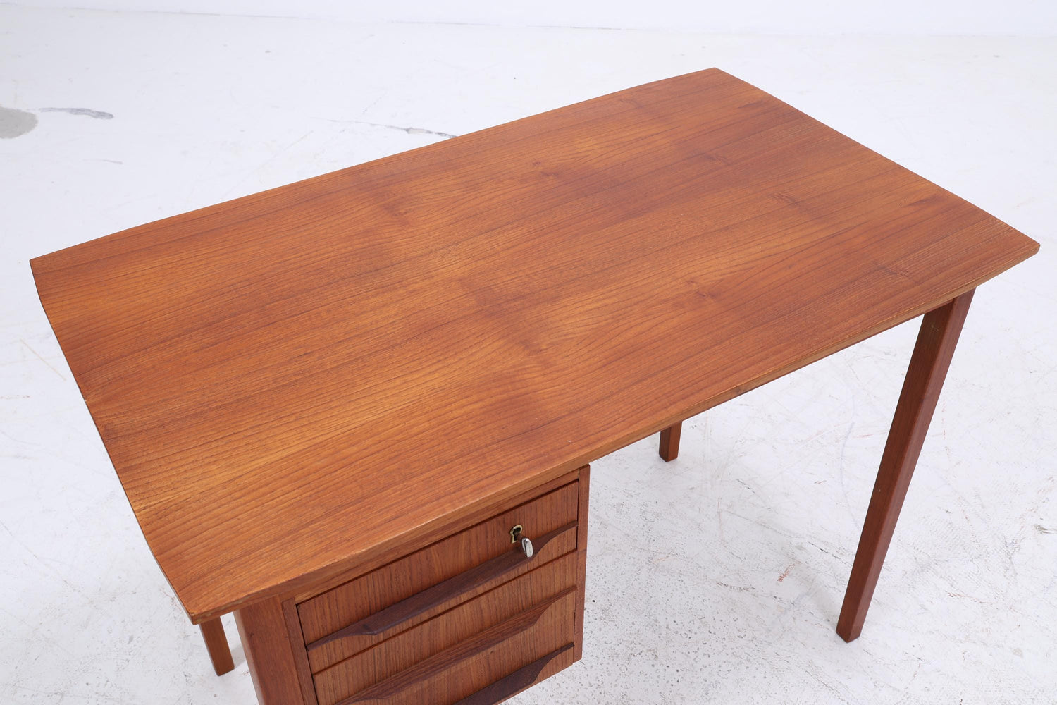 Vintage Teak Schreibtisch aus den 60ern | Mid Century Schubladen Arbeitstisch Bürotisch Tisch Retro Holz