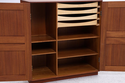 Seltener Vintage Mahagoni Schrank von Mogens Koch für Rud Rasmusson | Mid Century Kommode | Holz Schrank Modul Aufbewahrung 80er Jahre