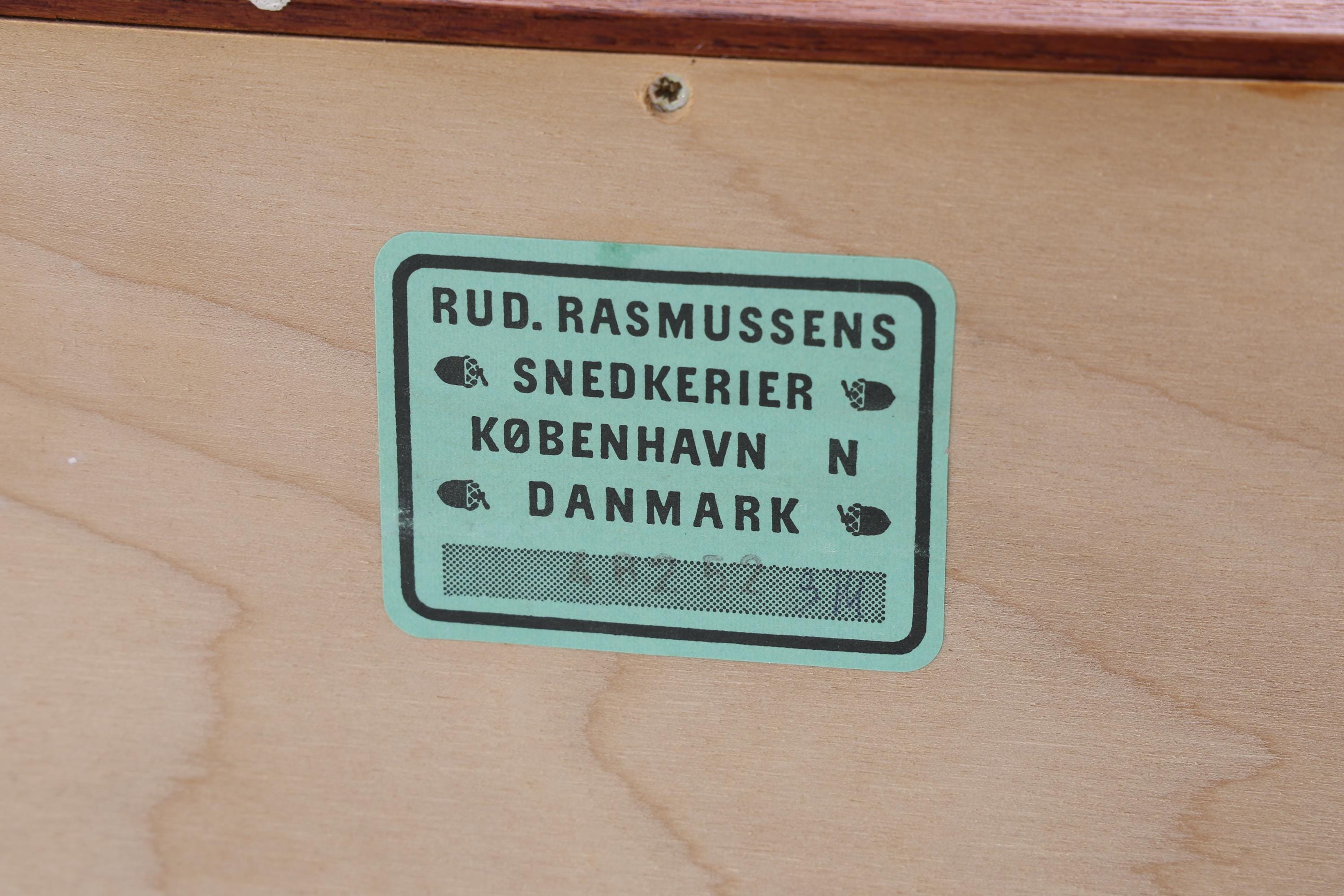 Seltener Vintage Mahagoni Schrank von Mogens Koch für Rud Rasmusson | Mid Century Kommode | Holz Schrank Modul Aufbewahrung 80er Jahre