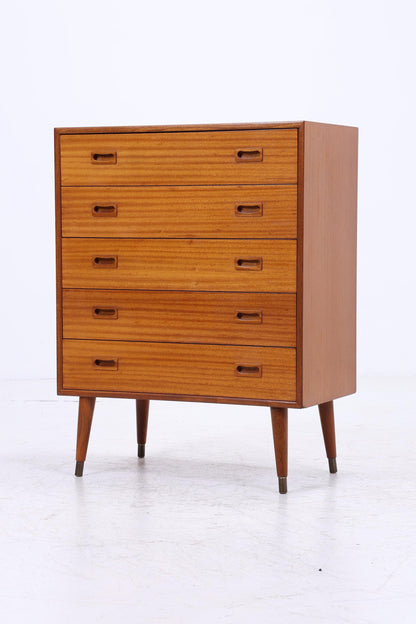 Vintage Teak Schubladen Kommode | Mid Century Schrank Holz Aufbewahrung 60er Jahre Herrenkommode