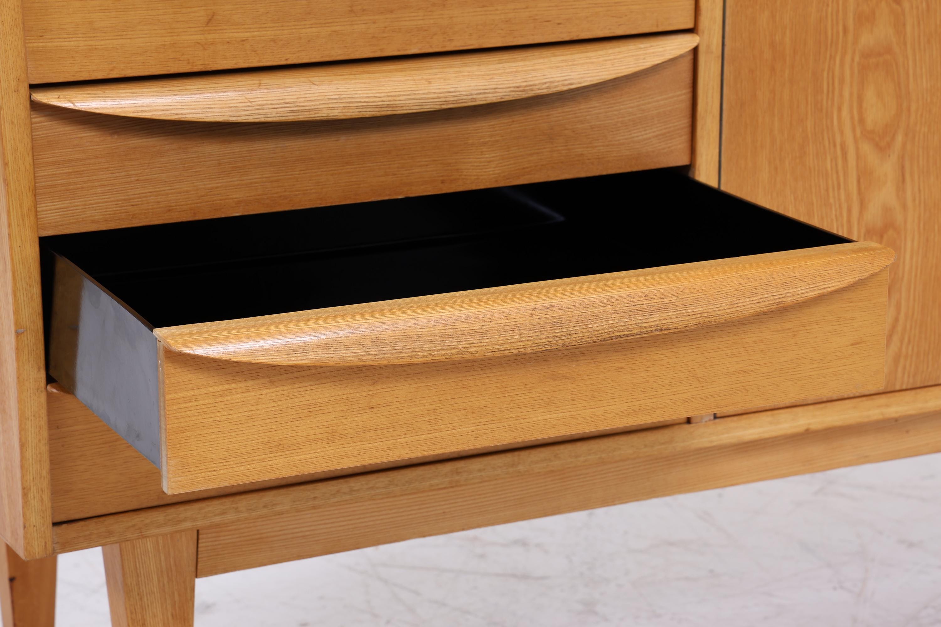 Hellerau Vintage Vitrine | Mid Century Highboard Serie 602 Franz Ehrlich Schrankwand Schrank Aufbewahrung