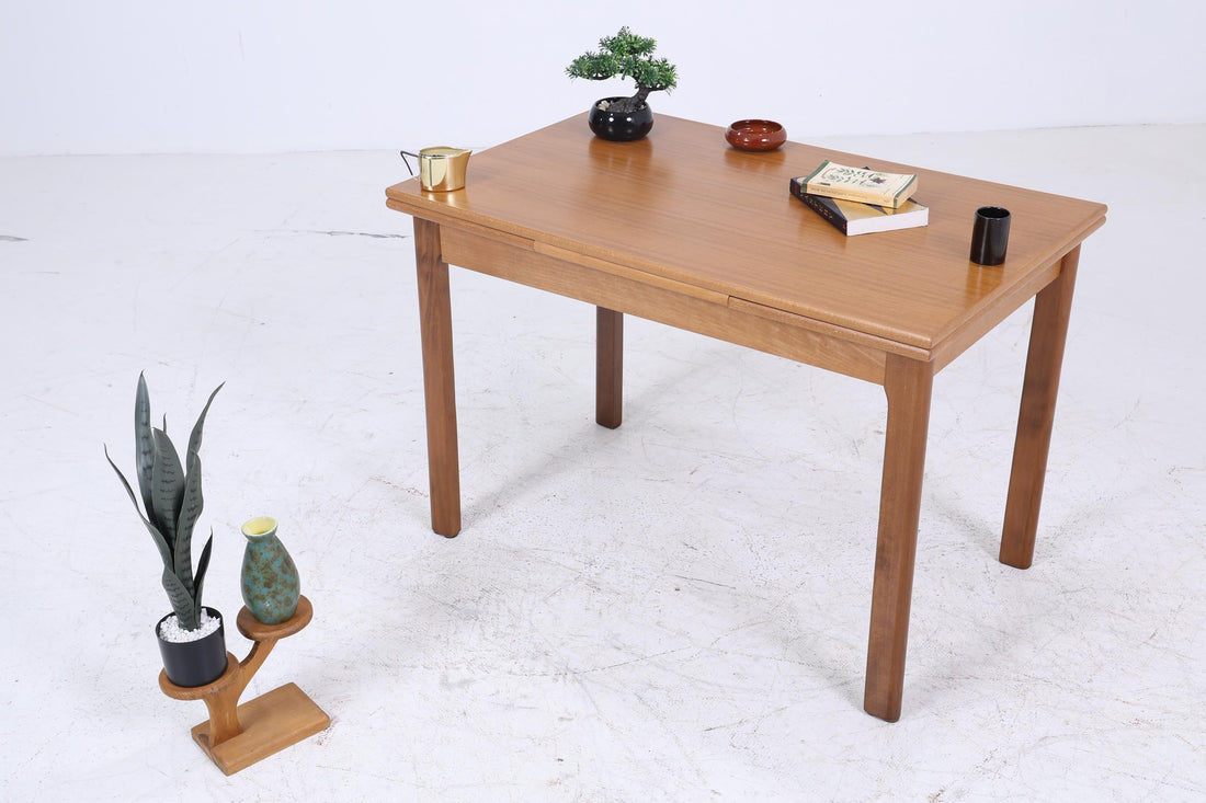 Wunderschöner Vintage Esstisch | Mid-Century Ausziehbarer Küchentisch 1960er Holz