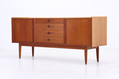 Vintage Teak Sideboard von Harry Ostergaard Lyby Mobler 60er Jahre | Mid Century Anrichte mit Schubladen &amp; Lamellentüren Holz