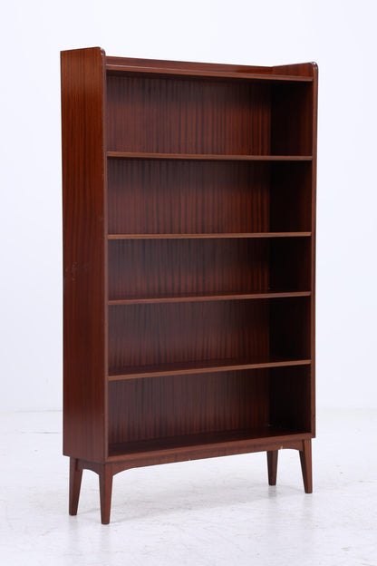 Vintage Mahagoni Bücherregal | Mid Century Regal | 60er Retro Holz Aufbewahrung