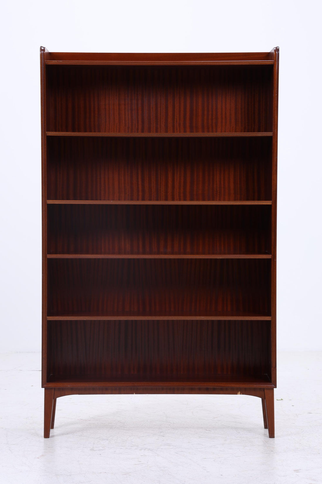 Vintage Mahagoni Bücherregal | Mid Century Regal | 60er Retro Holz Aufbewahrung