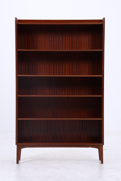 Vintage Mahagoni Bücherregal | Mid Century Regal | 60er Retro Holz Aufbewahrung