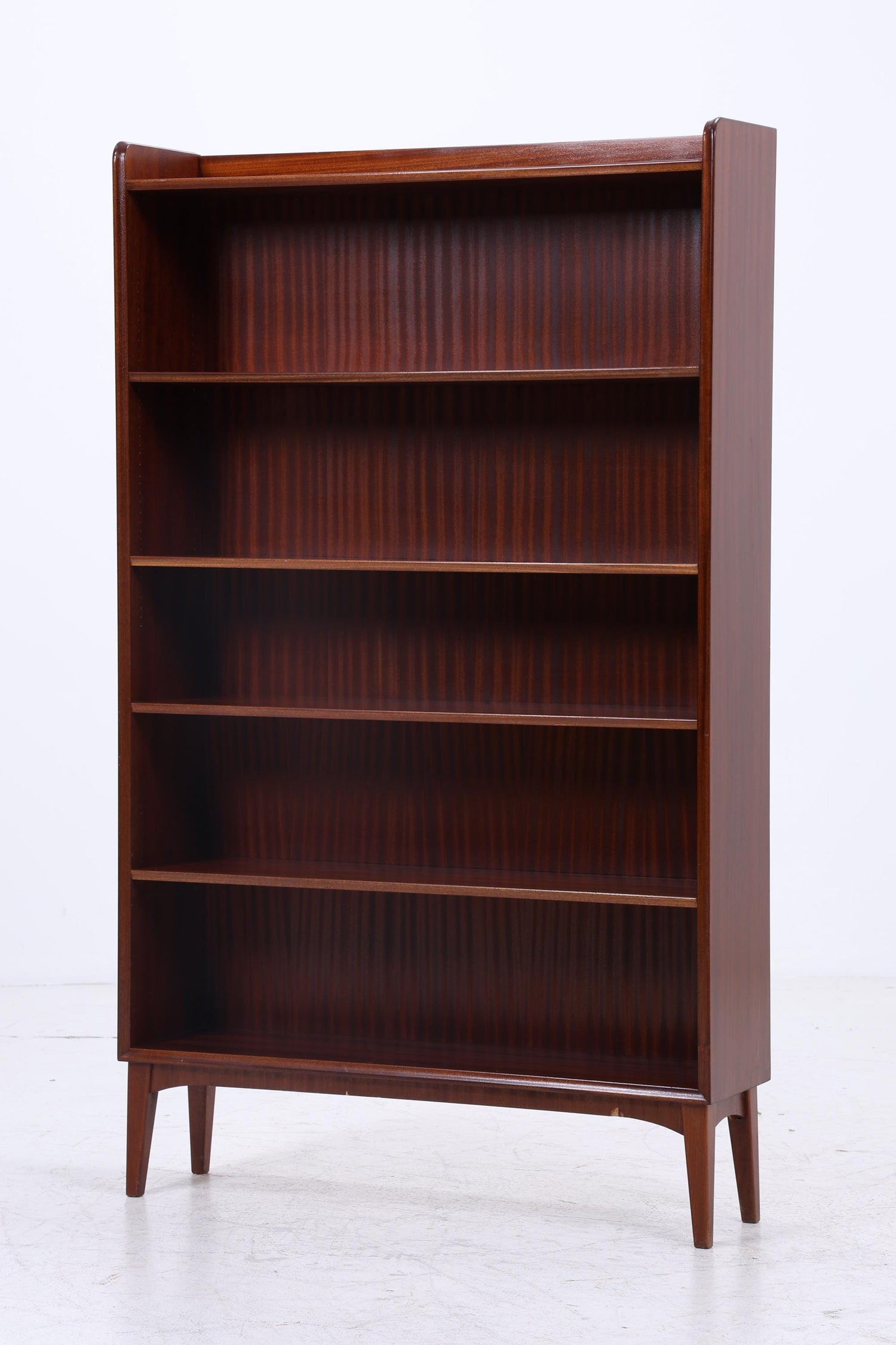 Vintage Mahagoni Bücherregal | Mid Century Regal | 60er Retro Holz Aufbewahrung
