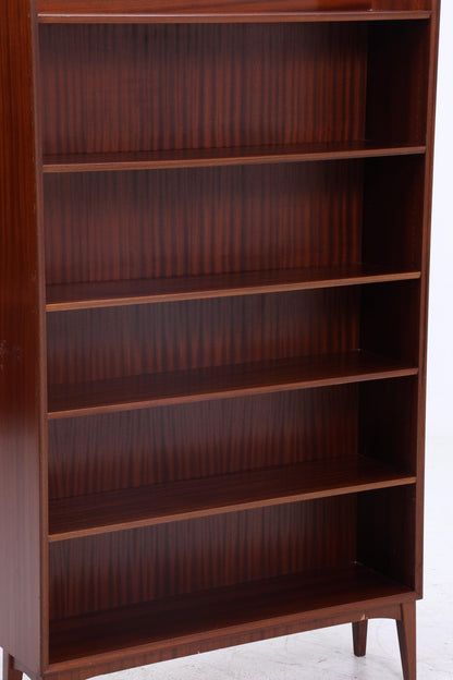 Vintage Mahagoni Bücherregal | Mid Century Regal | 60er Retro Holz Aufbewahrung