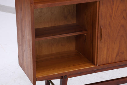 Vintage Teak Regalschrank | Mid Century Regal | 60er Retro Bücherregal Holz Aufbewahrung Palisander