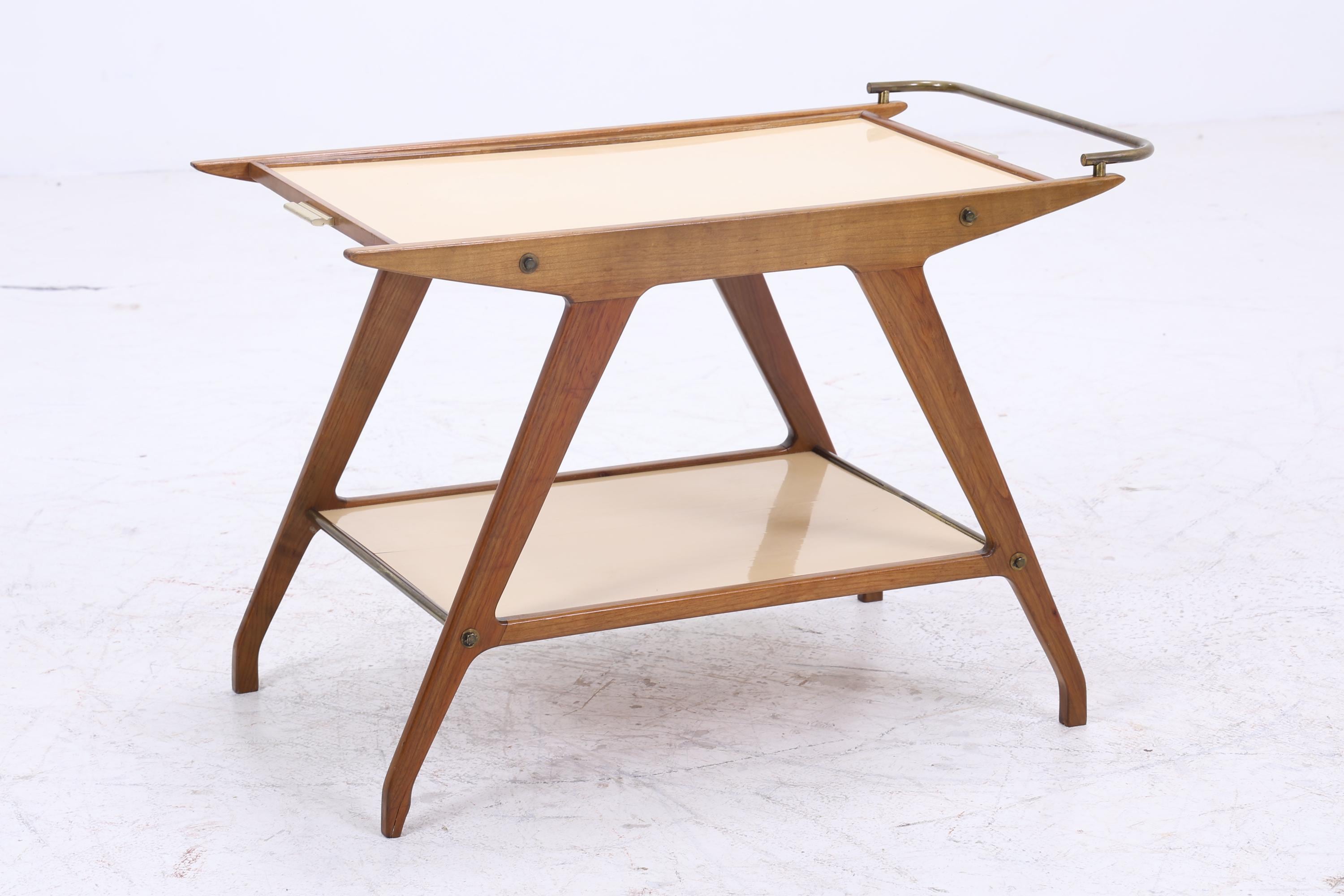 Vintage Beistelltisch  | Mid Century Couchtisch Tisch Telefontisch 60er Jahre Retro Wohnzimmer