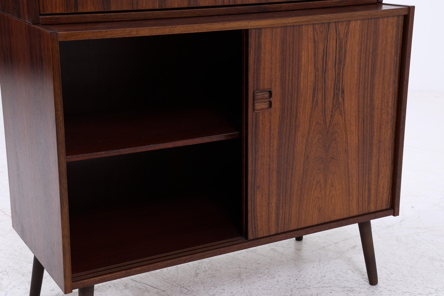 Vintage Regal 60er Jahre | Mid Century Bücherregal Retro Sekretär Schrank Holz Aufbewahrung