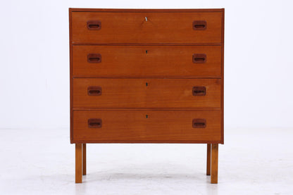 Vintage Teak Schubladen Kommode | Mid Century Schrank Holz Aufbewahrung 60er Jahre Herrenkommode