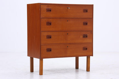 Vintage Teak Schubladen Kommode | Mid Century Schrank Holz Aufbewahrung 60er Jahre Herrenkommode