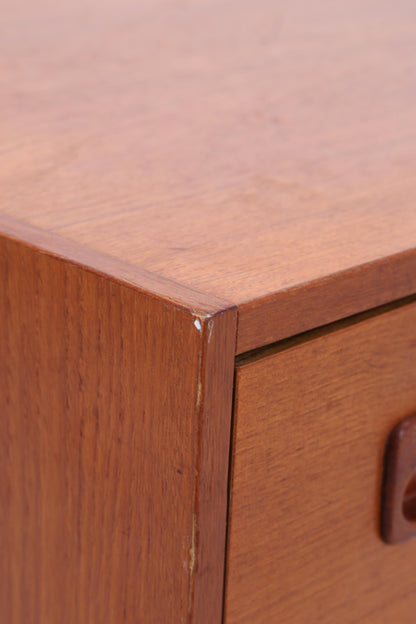 Vintage Teak Schubladen Kommode | Mid Century Schrank Holz Aufbewahrung 60er Jahre Herrenkommode