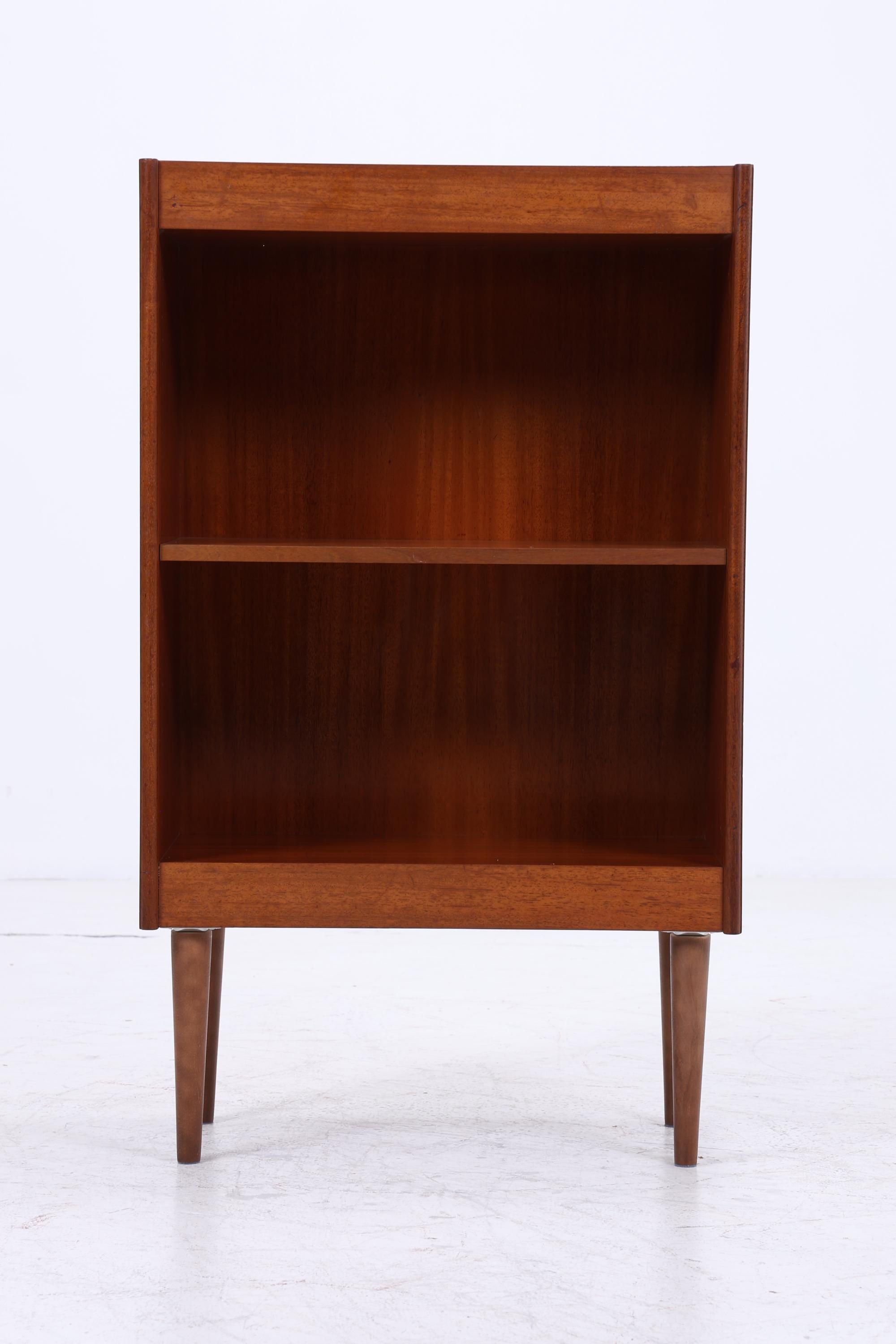 Vintage Teak Regal 60er Jahre | Mid Century kleines Bücherregal Retro Holz Aufbewahrung