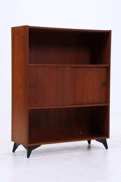 Vintage Teak Regal 60er Jahre | Mid Century Bücherregal Retro Schrank Holz Aufbewahrung