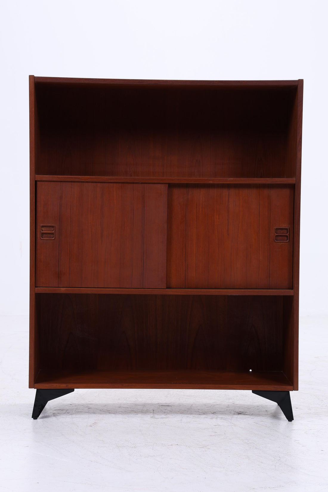 Vintage Teak Regal 60er Jahre | Mid Century Bücherregal Retro Schrank Holz Aufbewahrung