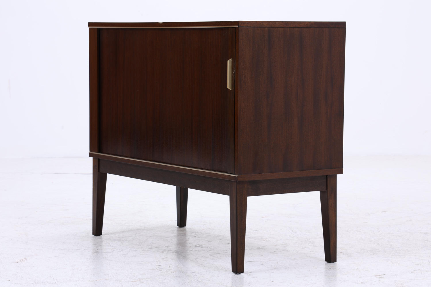 Vintage Kommode mit einer Lamellentür aus den 60er Jahren | Mid Century Schrank 60er Jahre Aufbewahrung Retro 70er Holz