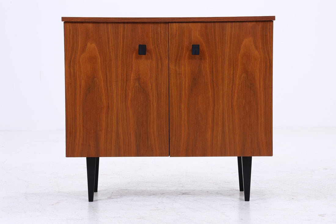 Vintage Schuhkommode 60er Jahre | Mid Century Kommode Schrank 60er Jahre Aufbewahrung Retro 70er Holz