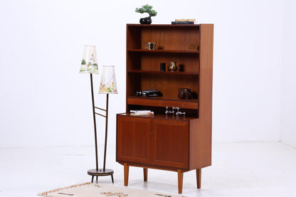 Vintage Teak Regal 60er Jahre | Mid Century Schrank Retro Bücherregal Holz Aufbewahrung