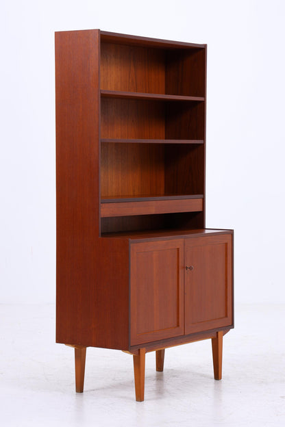Vintage Teak Regal 60er Jahre | Mid Century Schrank Retro Bücherregal Holz Aufbewahrung